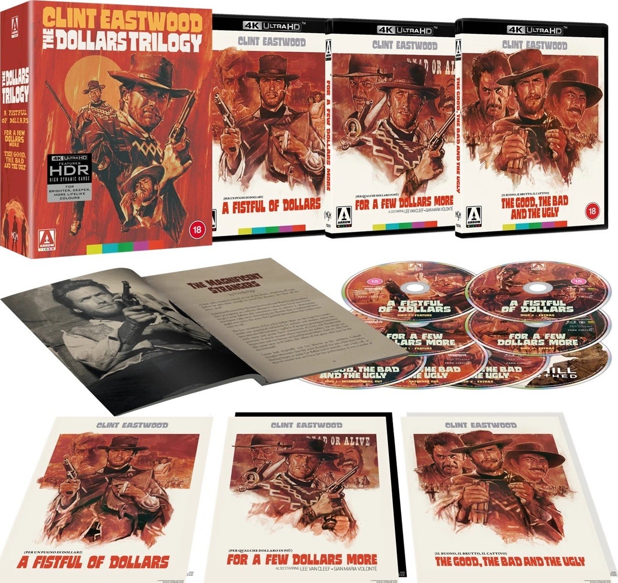 The Dollars Trilogy Limited Edition Set (4K UHD Blu-ray+Extras+Slipbox) Presale