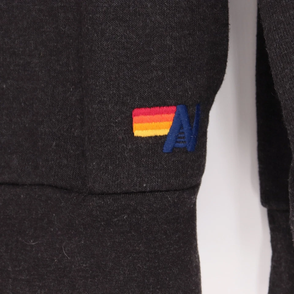 Sudadera con Capucha Aviator Nation Sunburst Cremallera Arco Iris Para Mujer Talla S Gris Carbón Informal Foto 3 de 4