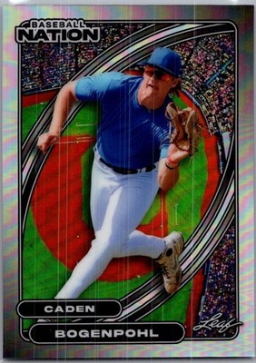 Caden Bogenpohl 2026 Leaf Baseball Nation Silver Base Card /75