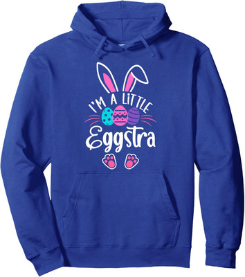 Im A Little Eggstra Easter Day Funny Egg Celebration Unisex Hooded Sweatshirt