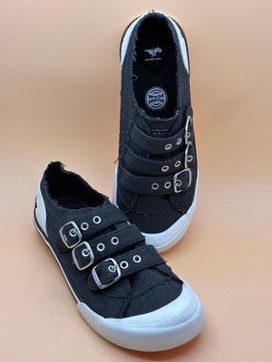 *EUC* Rocket Dog Jolissa Aviator Distressed Black Fashion Sneakers Wmns Size 7.5