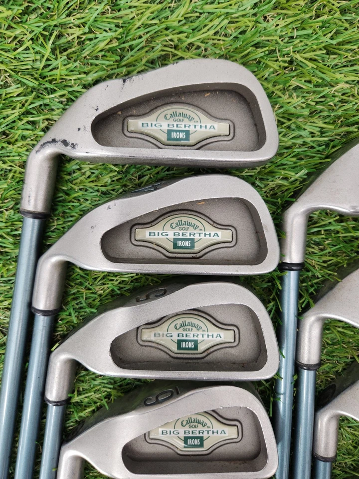 LEFTY CALLAWAY 1990S BIG BERTHA IRON SET 3-PW,SW (MISSING GW) LADIES GEMS FAIR - Image 2 of 4