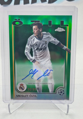 24-25 Topps Chrome Mesut Ozil True Green Auto /99 Real Madrid