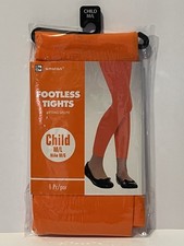 Amscan Orange Tights - M/L child size - Up to 85 lbs - NEW IN PACKAGE - Footless