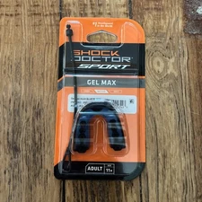 NEW Shock Doctor Impact Sport Mouthguard Gel Max ADULT 11+ Black & Blue