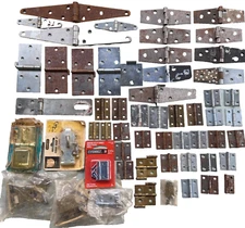 Small Medium Hinge Lot Barn Square Overbuilt Stanley Hasp 1”-10” Vintage Square