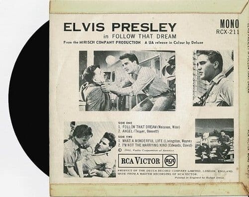 ELVIS PRESLEY Follow That Dream EP Vinyl Record Single 7 Inch RCA 1962 Rock Pop - Picture 6 of 6