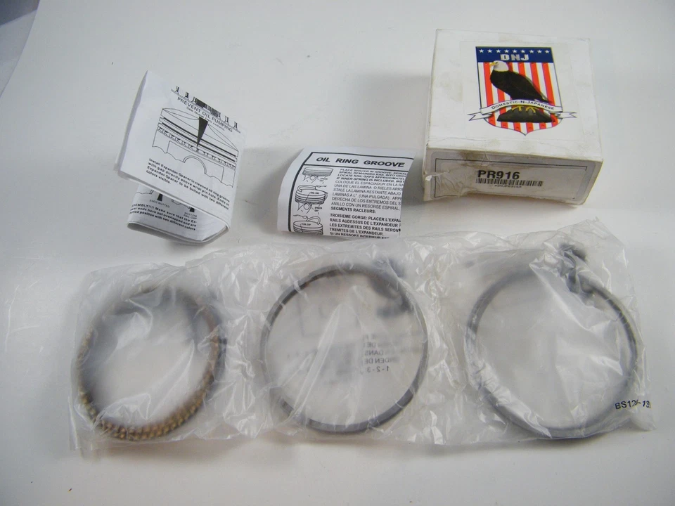NUEVO ~ JUEGO DE ANILLOS DE PISTÓN PR916 COMPONENTES DEL MOTOR DNJ Foto 4 de 4