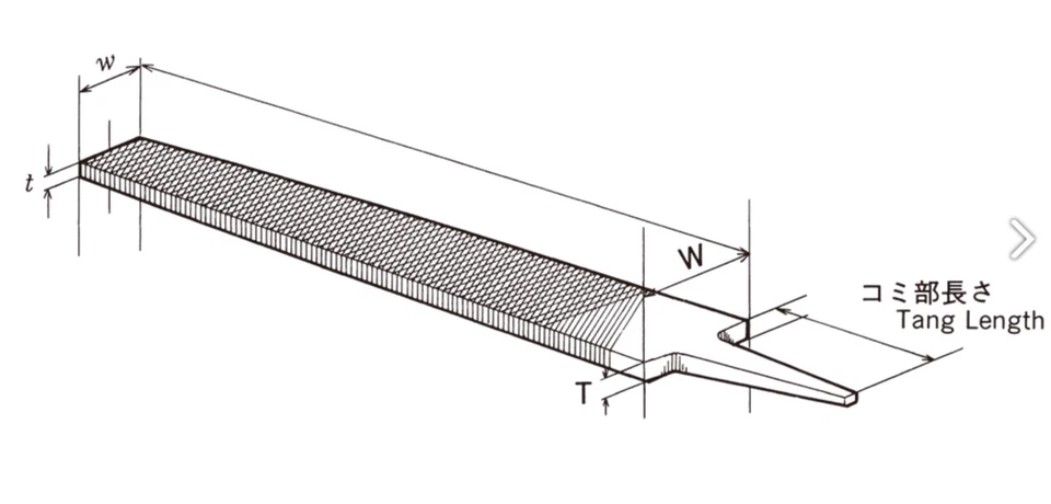 TSUBOSAN Steel File Dead Smooth Cut 011 HAND Flat Type 6" - 14" made in japan - Image 2 of 4