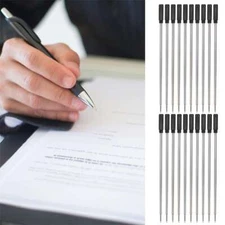 Pack of 20 Black Ink Pen Refills Ballpoint 1mm Standard Tips for Cross Pens