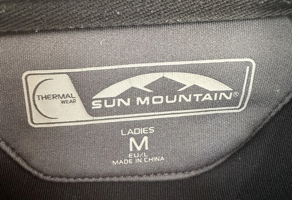 Womens Sun Mountain Thermal Jacket Black/Gray Size M - Image 3 of 4