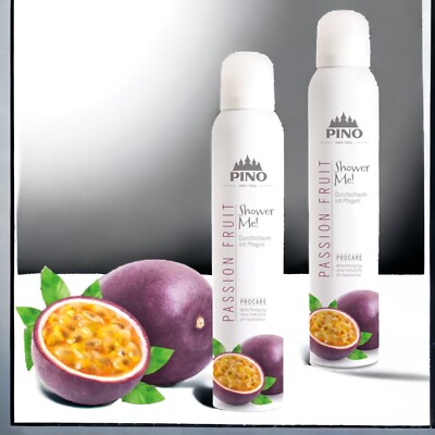 2 x Shower Me! Duschschaum Passion Fruit pflegt u. schützt die Haut  44,98 /1 L