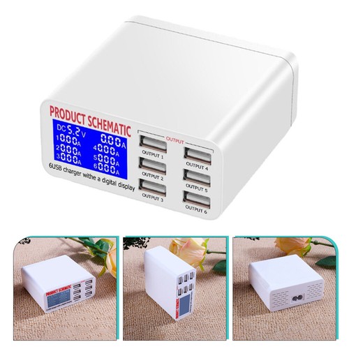 Multi Ports Charging Station USB 6 Ports Power Adapter Power Charger (AU Plug) - 第 1/12 張圖片