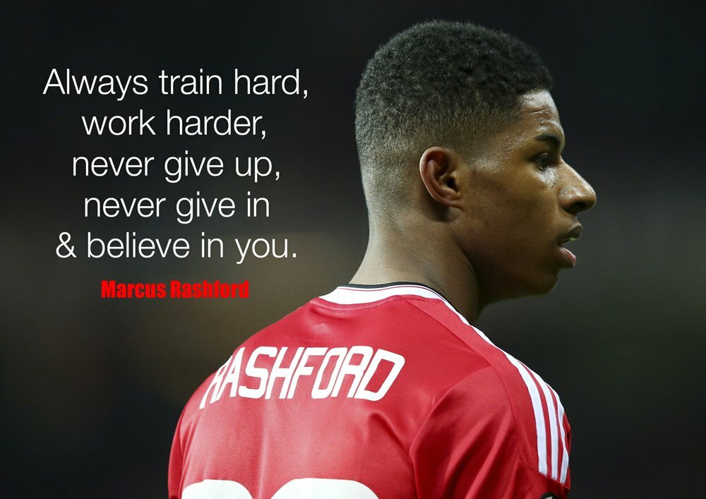 Marcus Rashford 3 English Football Player Poster Sport Photo Motivation