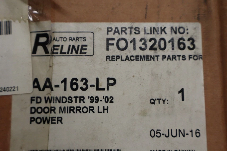 NUEVO para Ford Windstar 99-02 Espejo retrovisor lateral izquierdo control remoto eléctrico FO1320163 Foto 3 de 4