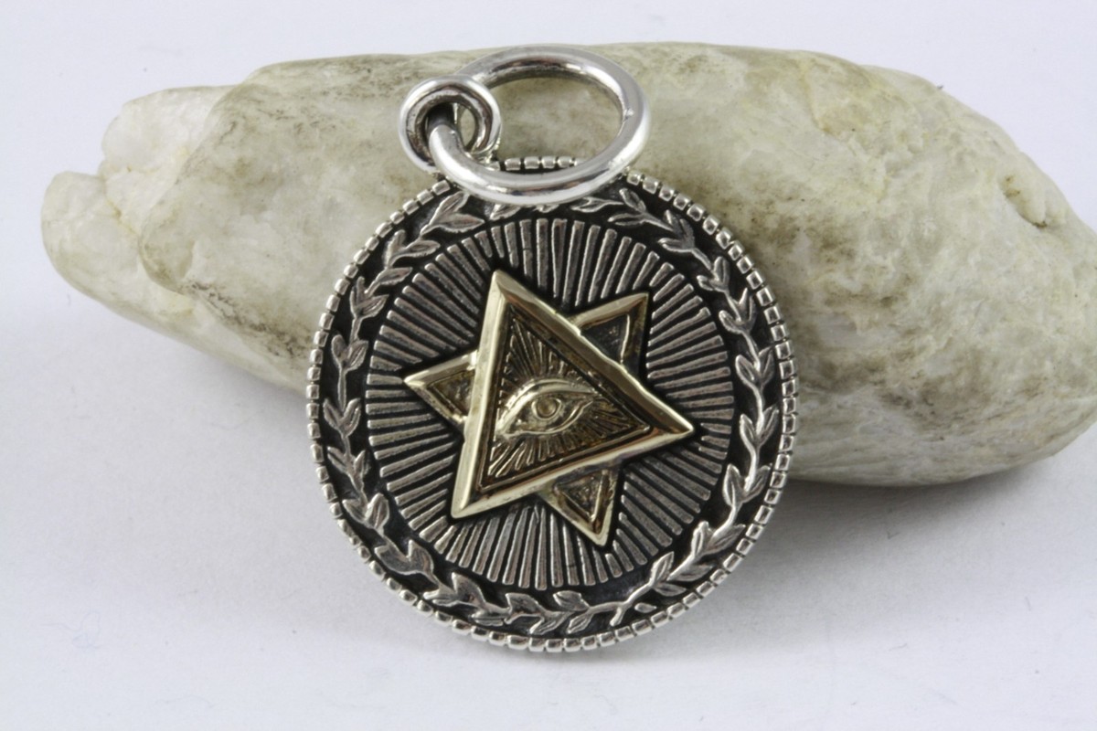 Pendentif Franc-Maçon Argent 925 - Argent Sterling - Neuf Sans Emballage