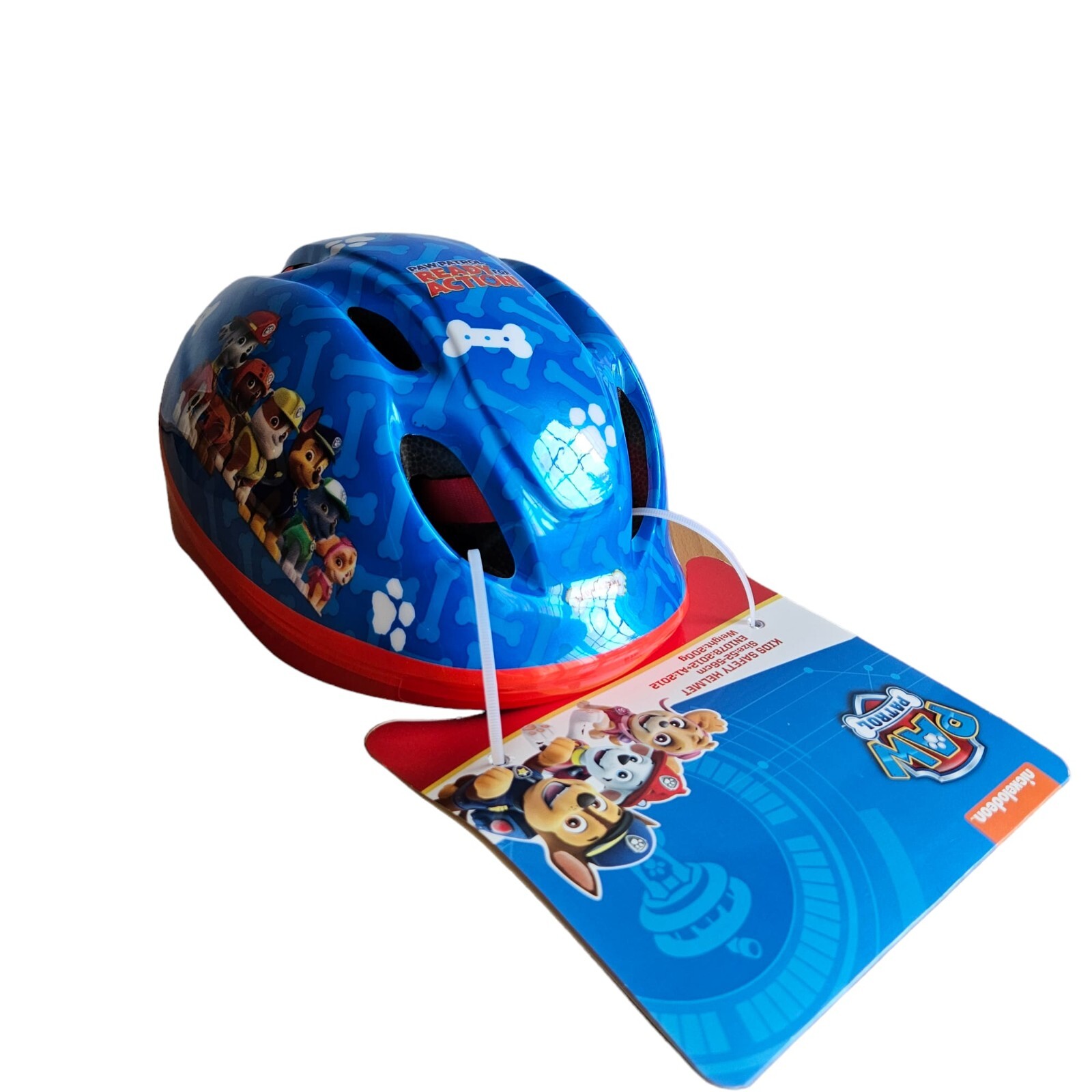 Casco Infantil Paw Patrol para bicicleta, patines Azul Rojo 52-56 cm Patrulla Ca