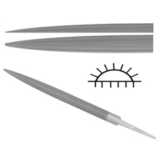GLARDON-VALLORBE 6" HALF-ROUND SLIM PRECISION HAND FILE - LP1566