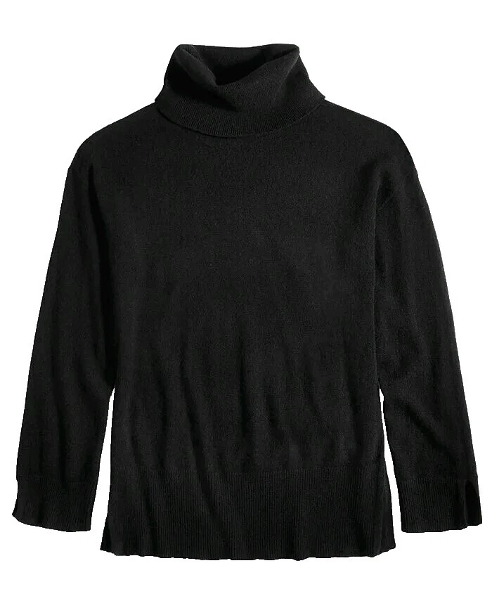 Suéteres de cachemir negro Charter Club para Mujeres