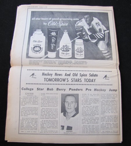 4 Ausgaben THE HOCKEY NEWS OKTOBER 1967 LOT - Bild 5 von 9