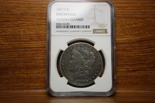 1893 S Morgan Dollar NGC Fine Details Key Date
