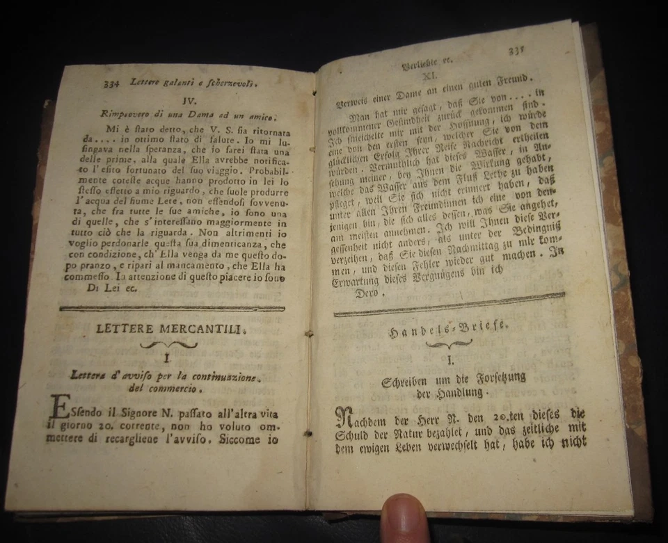 1794 Bartolomeo Borroni, Il dialoghista Italiano - Tedesco, Rarissimo - Immagine 4 di 4