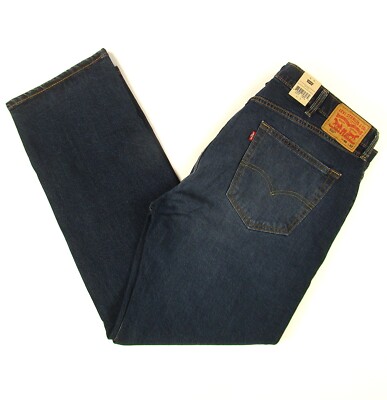 NEW Levis 505 Jeans New Mens Size 40 x 32 Dark Blue Stretch Regular Fit Levi's