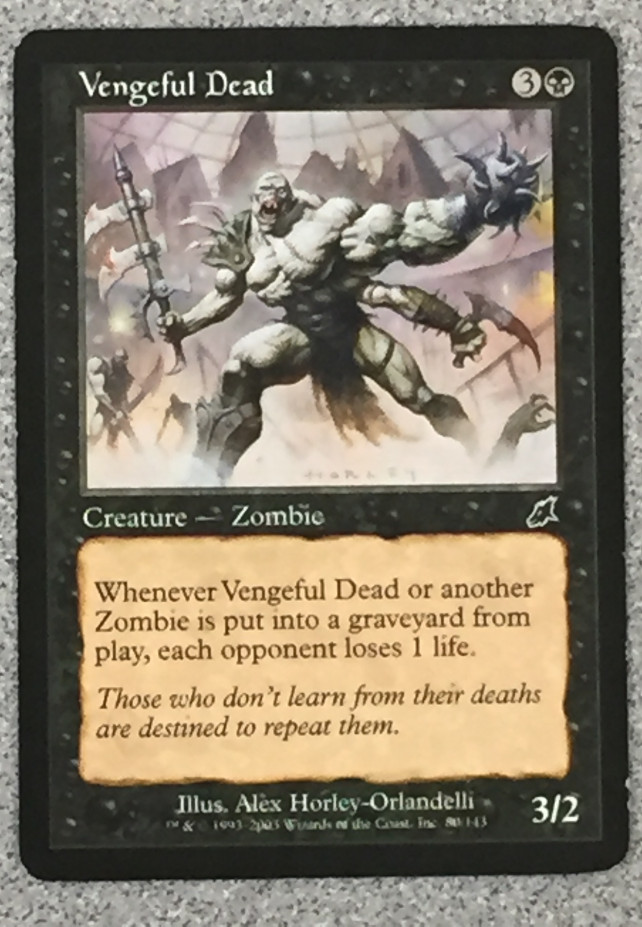 MTG - VENGEFUL DEAD 1X- SCOURGE - COMMON - CREATURE - NM