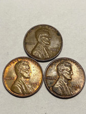 1953 P,D and S Lincoln Wheat Cents Nice Condition 001