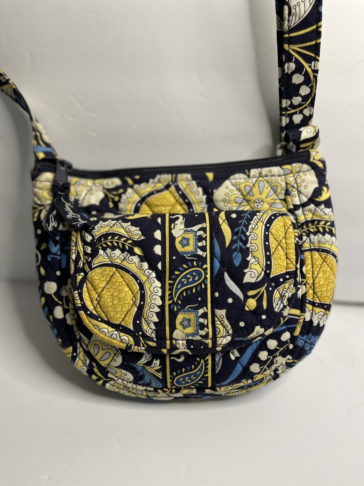 Vera Bradley Ellie Blue Crossbody Bag Excellent Condition Vibrant Ready to Carry