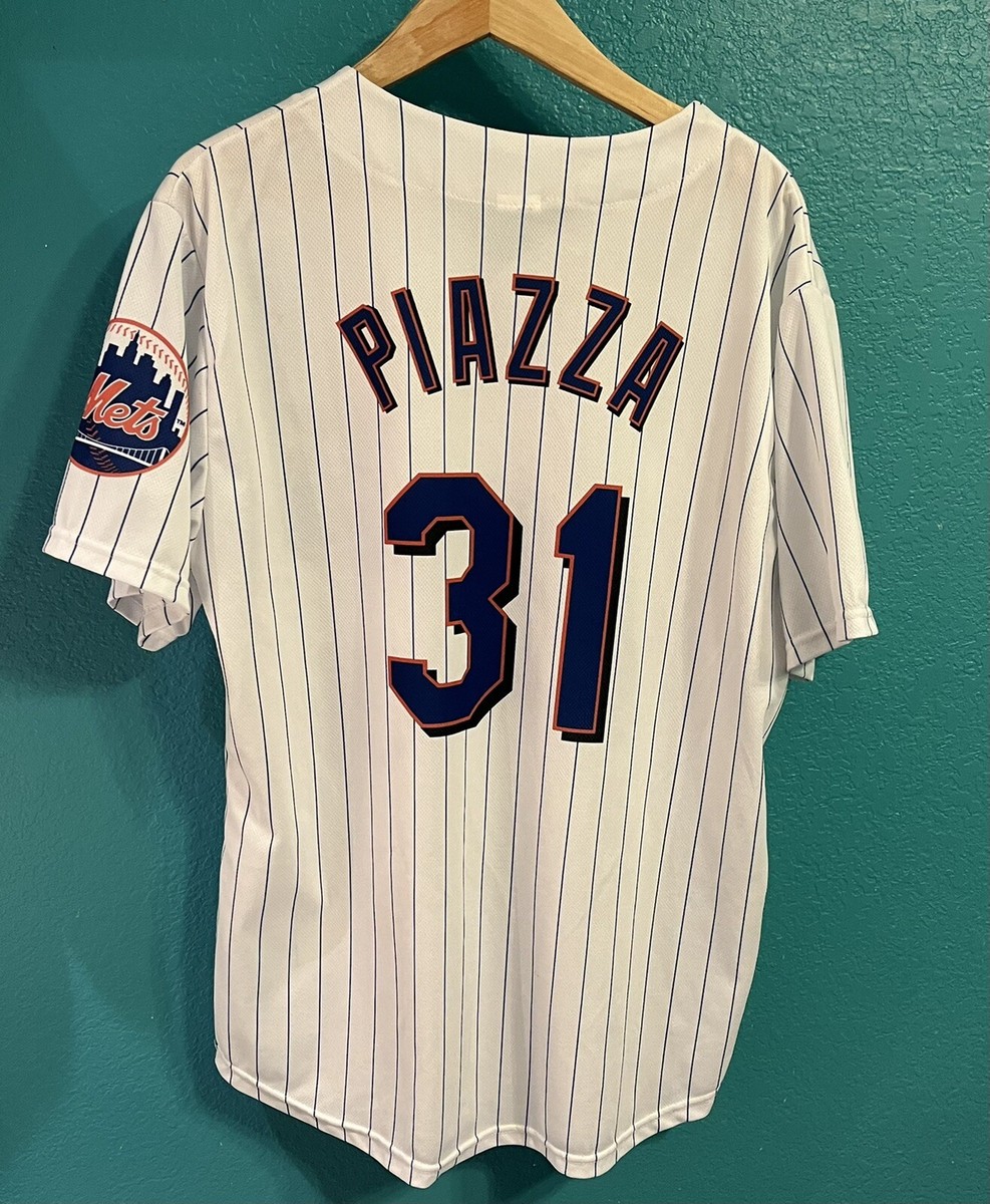 MLB ニューヨークメッツ PIAZZA ユニフォーム 44(L) MIKE PIAZZA New York METS Mens Baseball Replica XL Jersey MLB