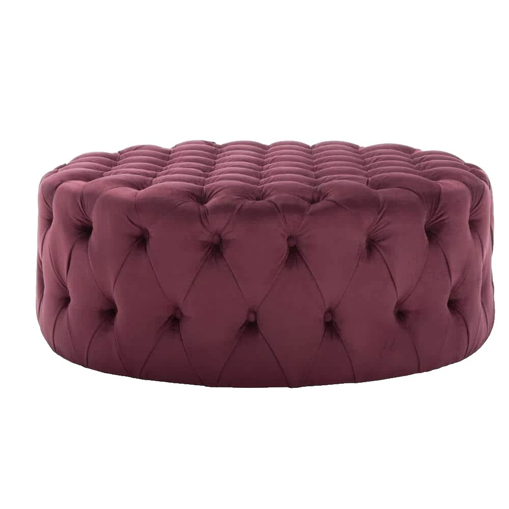 Living Room 100% Cotton Upholstery Fabric Ottomans, Footstools & Poufs