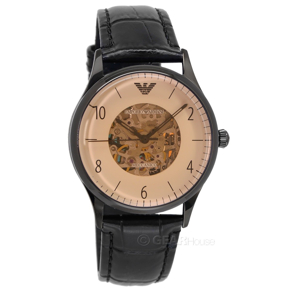Emporio Armani AR1923 Men's Automatic Beige Dial Black