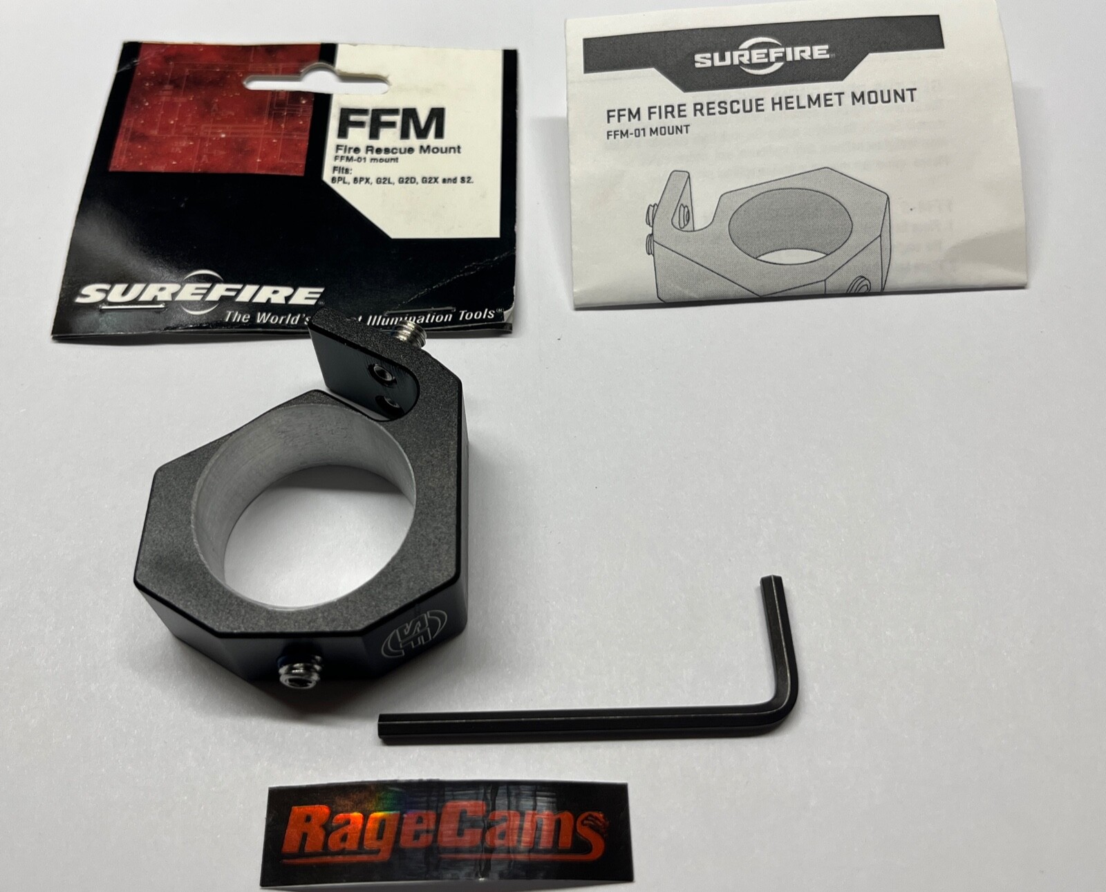 BlackJack Fire Helmet Clamp Mount Mod for Replay Bios Bear Devil BulletHD Camera