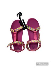 Wonder Nation Colorblock Sport Sandal Rainbow Big Girls Size 6