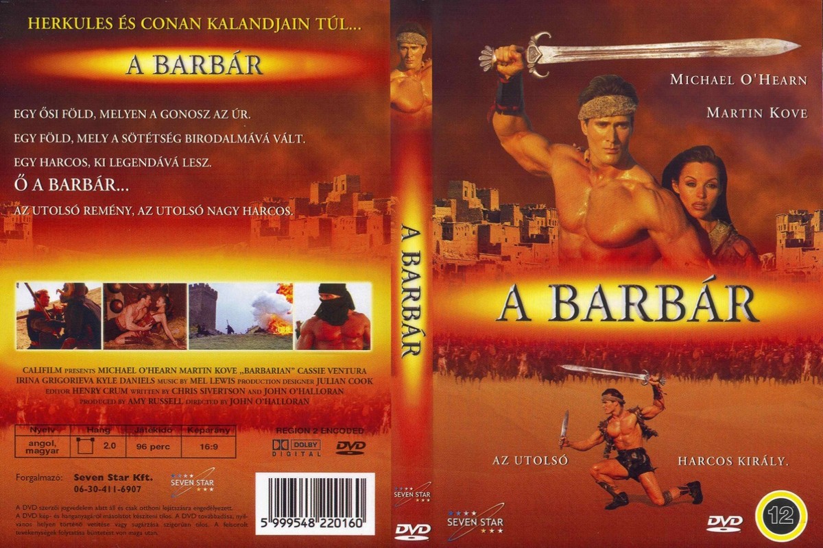 BARBARIAN - A Barbar (2003) Hungary DVD Michael O'Hearn