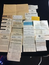 VINTAGE 1948 -1955 ASSORTED LOT OF PHOTOGRAPHIC FILM AND DEVELOPING PRODUCT INFO