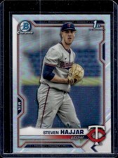 2021 Bowman Darft Baseball Steven Hajjar Chrome Refractor 1st Bowman