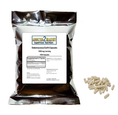 1000 Diatomaceous Earth Capsules Bulk - Best Wholesale Price, Buy More and Save!