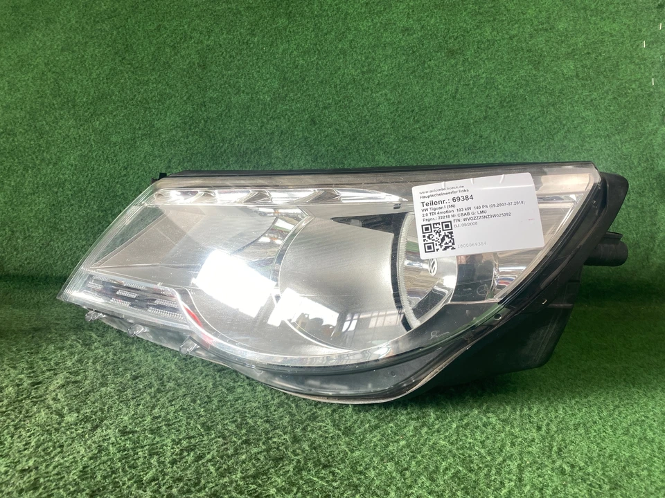 69384 Hauptscheinwerfer links VW Tiguan I (5N) 5N1941031R - Bild 2 von 4