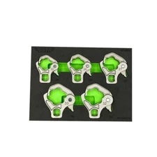 VIM Tools RFW200 5 Piece 1/2" Drive Large Ratcheting Flare Nut Set Metric