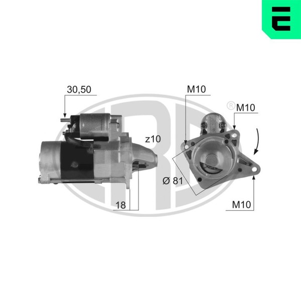 ERA Anlasser Starter 2.2Kw FüR Mazda B-Serie BT-50 Pick-Up Ford Ranger-image
