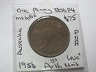 1956 Penny Perth Mint  Elizabeth II coin nice Uncirculated Australia Coin #56.P1