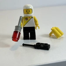 Lego Astronaut Mini Figure - Space - with helmet and air tanks Etc 1980s