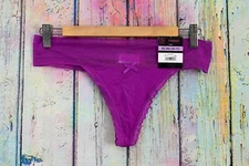 Women's NOBO No Boundaries Micro Thong XL-XXXL Purple Panties Underwear NEW TAG