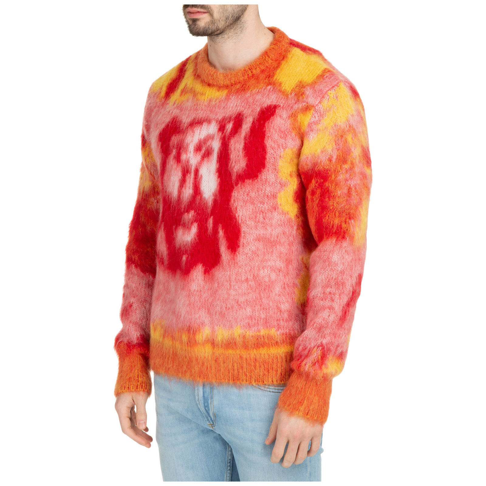 Dior Men's and Peter Doig Sweater - Red - Crew Neck