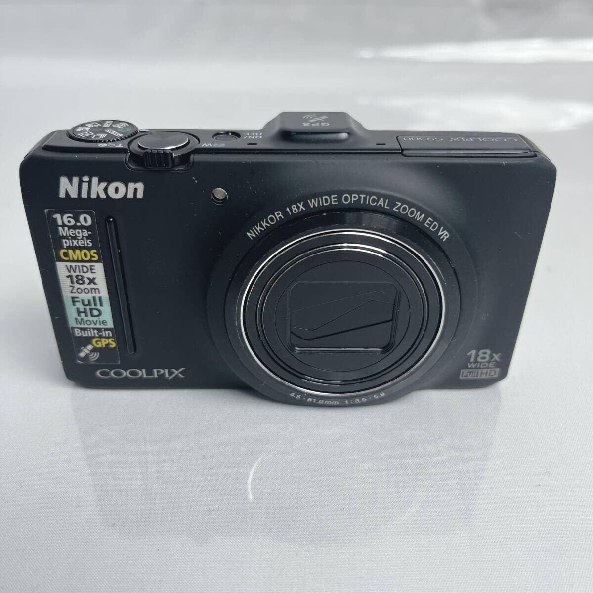 Nikon COOLPIX S9300 Black Digital Camera 16.0MP 18x Optica Nikon COOLPIX S9300 Black Digital Camera 16.0MP 18x Optica