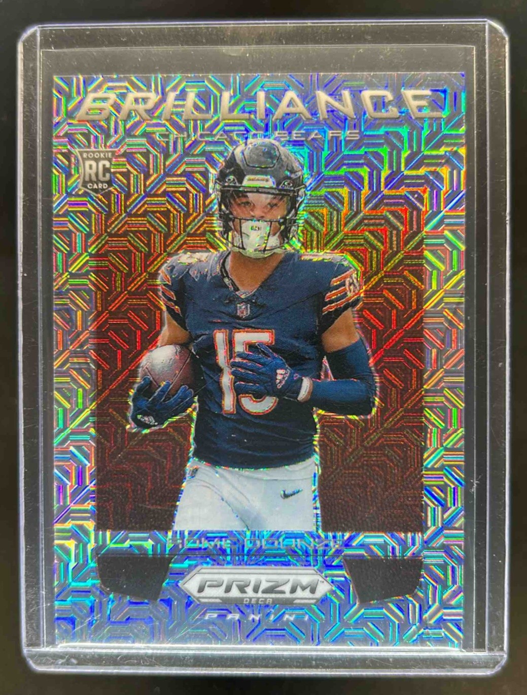 2024 Prizm Deca Rome Odunze Brilliance RC Mojo Rookie #16/30 Bears
