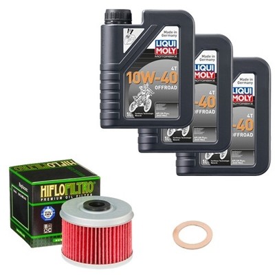 HiFlo Ölfilter Set LM 10W-40 Off. 3L für Honda TRX 500 FE Fourtrax Foreman ES 11