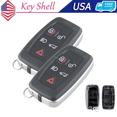 2 Remote Key Fob Shell For Land Rover LR2 LR4 Range Rover Sport Evoque 5 Buttons